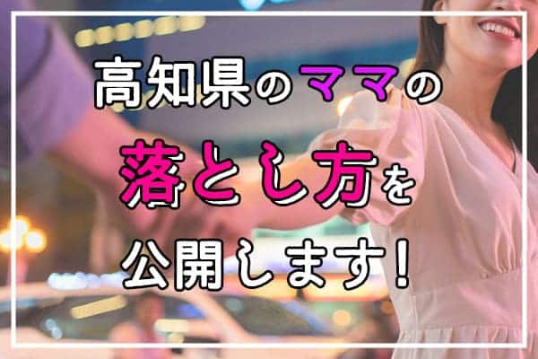 高知県のママの落とし方を公開します！